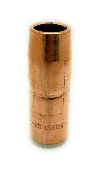 Bernard NS-A5818C Nozzle, Acculock S, Small, 5/8 Orifice, 1/8 Recess, Copper, Pack of (10)