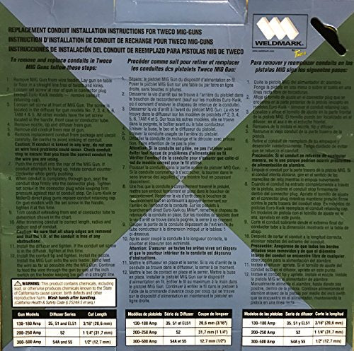 Tweco 42404515 Conduit Liner (.040"-.045" / 1.0-1.2 mm) - Package of 1
