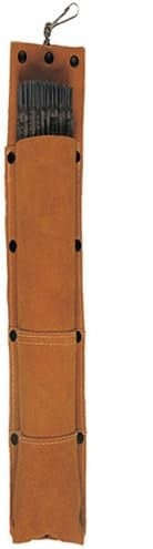 Weldas 44-2110, Rod Bag, Leather, Brown, Clip Ring, 5 LB Capacity