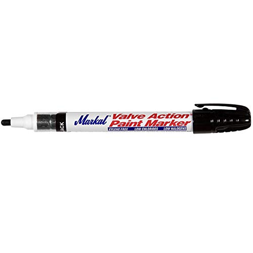 Markal 96823, Valve Action Black Paint Marker, Pack of (1)