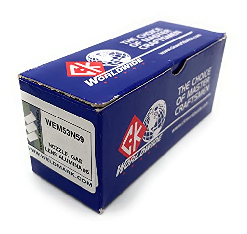Weldmark By CK Alumina Nozzle For Small Gas Lens Torch # 9, 20, 25 PK = 10 (53N59-5/16")