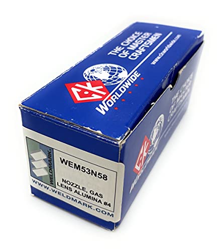 Weldmark By CK Alumina Nozzle For Small Gas Lens Torch # 9, 20, 25 PK = 10 (53N58-1/4")