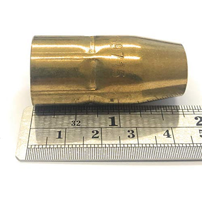 Pack of 5 Miller Style M-Series Nozzle Flush Mount 1/2" Bore by Masterweld - Durable welding nozzles by Arc Weld, perfect for both professional welders and DIY enthusiasts.