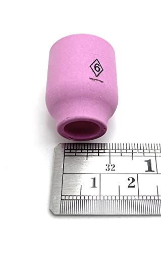 Weldmark By CK Alumina Nozzle For Small Gas Lens Torch # 9, 20, 25 PK = 10 (53N60-3/8")