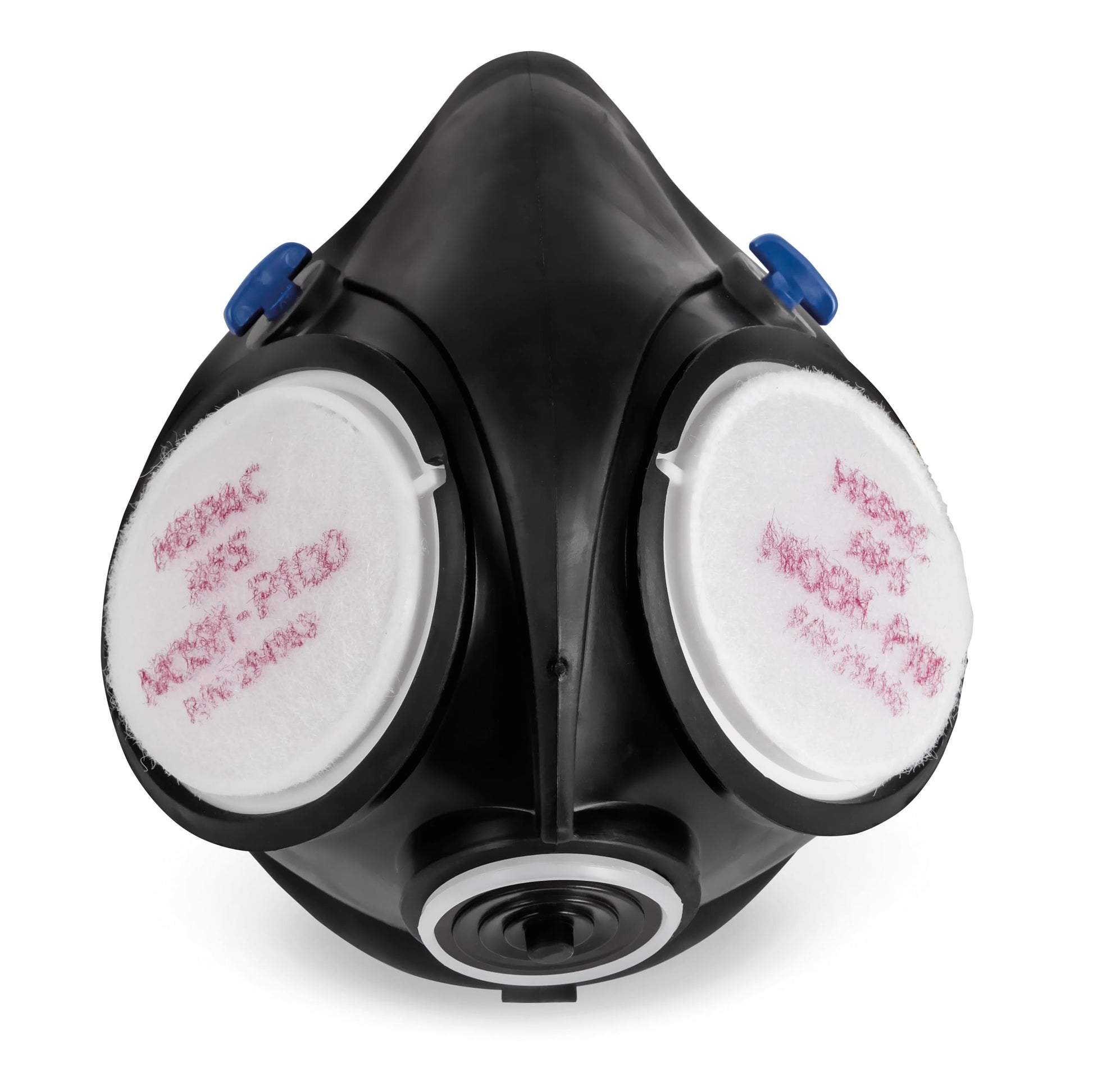 Side view of Miller 295273 LPR-100 Gen. II Half Mask Respirator demonstrating low-profile ergonomic design and heat-reduction features. Professional half mask respirator for enhanced user comfort.