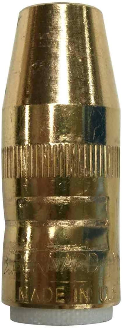 Bernard NS-1218B Nozzle, Centerfire, Slim, 1/2 Orifice, 1/8 Recess, Brass, 10 pack
