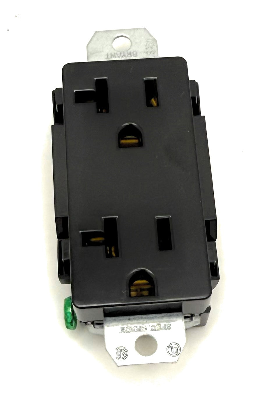 Miller 291785 Rcpt, Str Dx Grd, 2P3W 20A, 125V, 5-20R (Black)