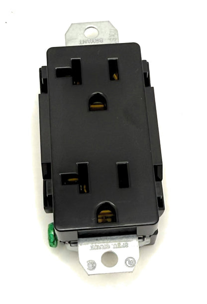 Miller 291785 Rcpt, Str Dx Grd, 2P3W 20A, 125V, 5-20R (Black)