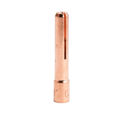Weldmark 5-Pack TIG Collets for #9, #20, #25 Torch - Essential Welding Supplies, showcasing a precision-engineered copper collet for welding efficiency.