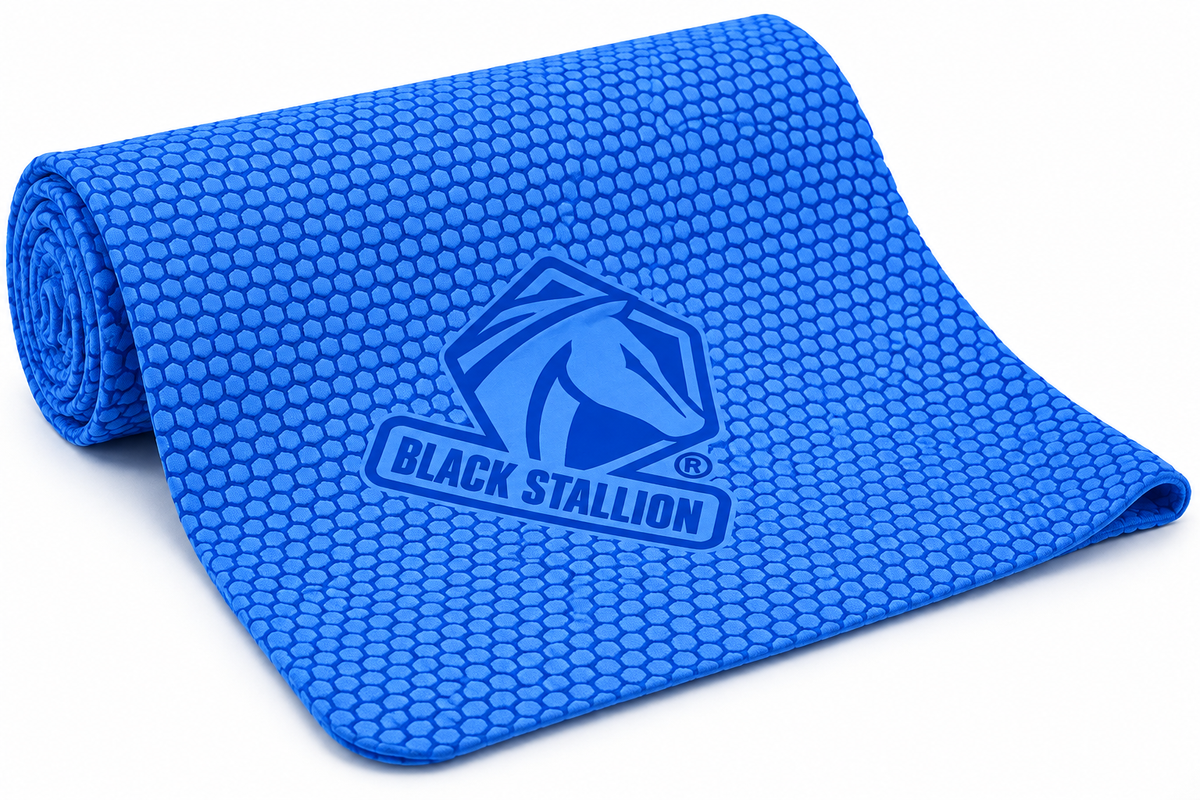 Black Stallion AH7055-BL PVA Cooling Towel Blue 29" x 12"