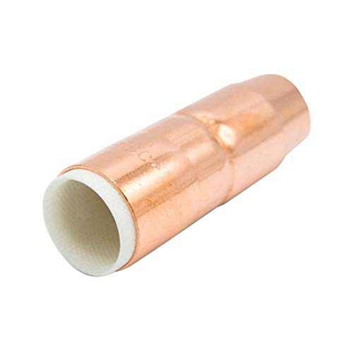Miller Electric Nozzle,15.9mm Bore,Copper, 5/8" Bore - 1/8" Recess