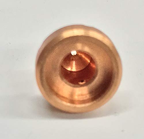Close-up view of American Torch Tip 19667 ESAB Style Tip, demonstrating its design and compatibility with ESAB plasma cutting tips.