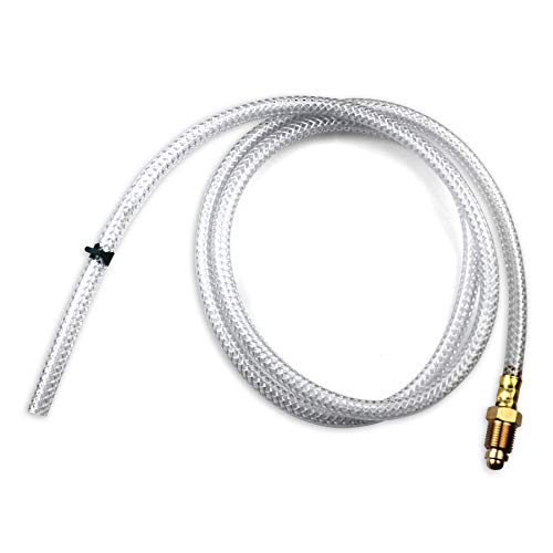 Hobart 269815 5-Foot Gas Hose, durable and high-quality welding accessory, featuring a clear flexible design ideal for professionals and hobbyists.