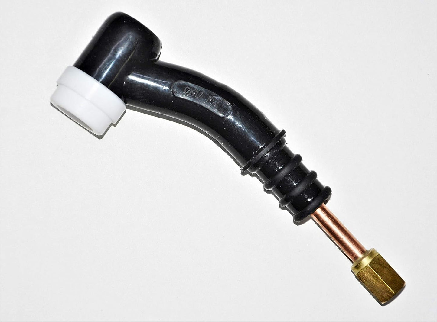 CK Worldwide CK17 FX Torch Body, Flex, Gas, 150A - Flex Head Welding Torch, showcasing lightweight and durable design for comfort in welding tasks.