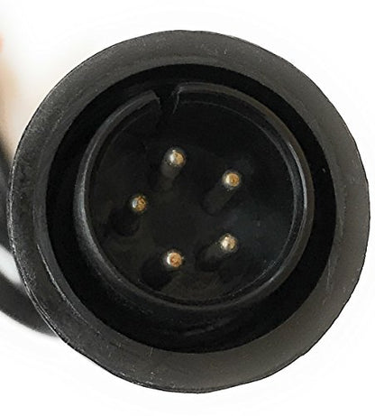 Close-up view of the LAK-354 Control Wire Assembly connector from Tweco Arcair, showcasing the four-pin design for enhanced welding connectivity.