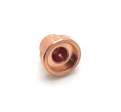 American Torch Tip 18866 Plasma Cutting Tip 1.0mm 30A - Back view showcasing the durable copper construction of this high-performance plasma cutting tip.