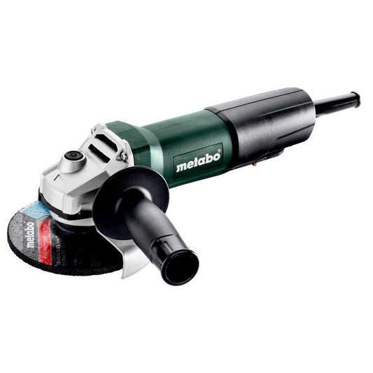 Metabo WP 850-125 4.5"/5" Angle Grinder featuring an 8 Amp motor and robust design, perfect for professional trades and DIY projects.