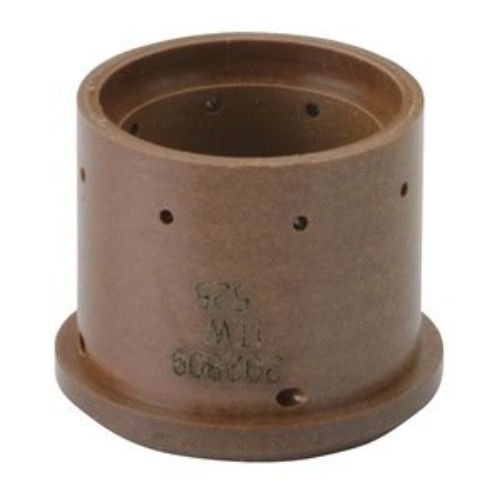 Miller Electric Miller 202809 Swirl Ring designed for ICE 25C/CX and 27C/T plasma cutting equipment, showcasing a durable bronze design with perforations for efficient cutting.