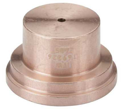 Miller Electric 169226 Shielded Tip designed for ICE 100M, 100 AMP capacity, used in plasma cutting applications, showcasing drag shield cutting and standoff cutting configurations.