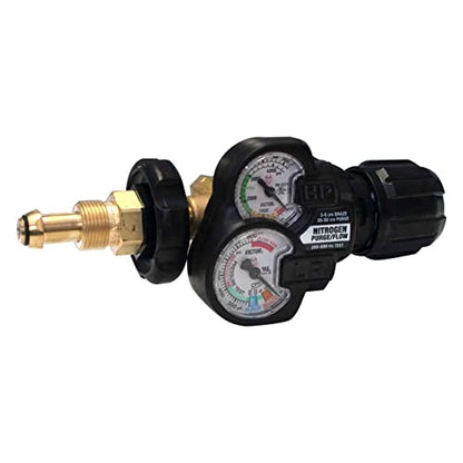 Victor Edge Series 2.0 Nitrogen Purge/Flow Regulator 0781-3652 showcasing its precision gauges and robust design, suitable for professional nitrogen applications.