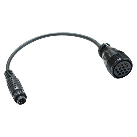 Profax 6 Pin Male to 14 Pin Female Control Adapter Cord 300507 - Reliable Miller Style Connector, featuring a 6-pin male connector and a 14-pin female connector, ideal for welding equipment.