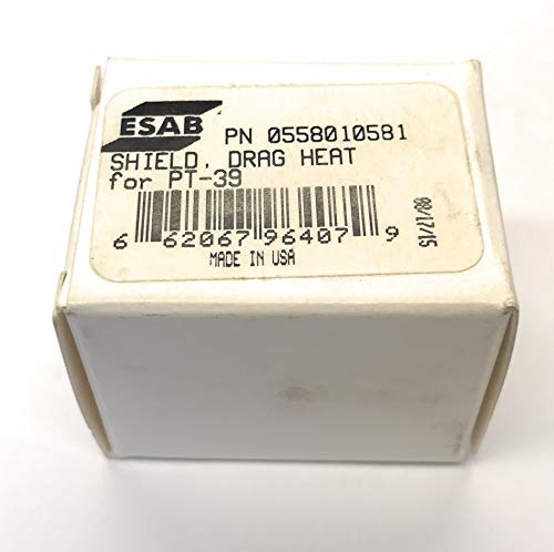 ESAB PT-39 Torch Drag Shield Pack of 1 - Detailed view of the ESAB drag shield for PT-39 torch highlighting its features.