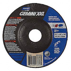 Norton 66252843784, Gemini XXL Depressed Center Grinding Wheel, Pack of (25)