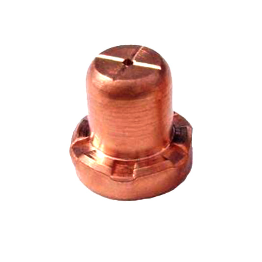 American Torch Tip 18866 Plasma Cutting Tip 1.0mm 30A - Front view of a durable copper plasma cutting tip designed for precision cutting.