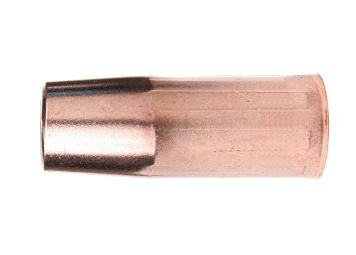 Tweco 1210-1120 MIG Nozzle 22-62 with a 0.625-inch bore, featuring a durable 3-piece design, ideal for light to medium duty welding applications up to 180 amperes. Pack of 2, designed by Tweco.
