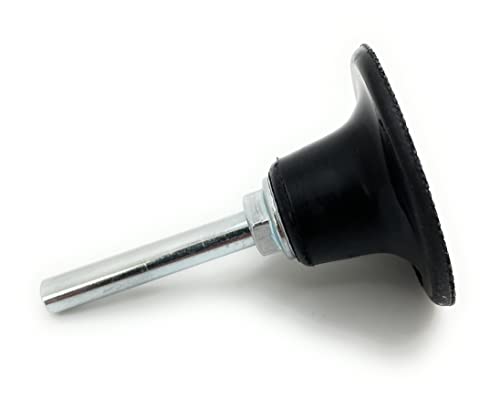 Weldcote 4-Inch Backing Pad featuring a metal shaft, designed for superior grinding and polishing efficiency.