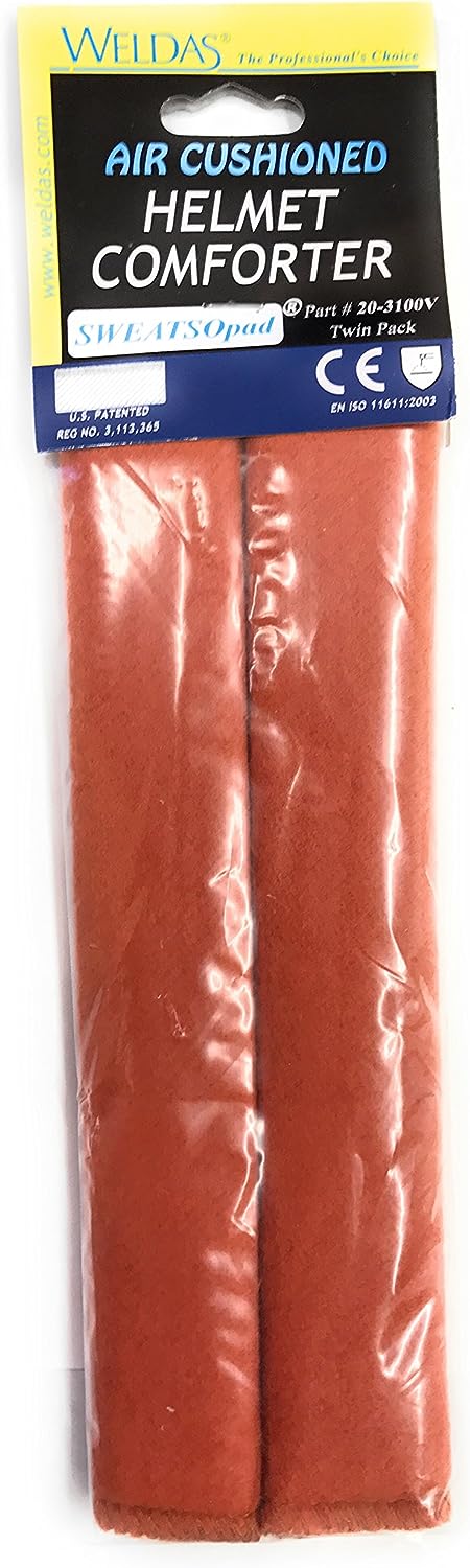 SWEATSOpad Sweatband, For Non-Suspension Headgear, Fleece Cotton, Sienna, Pack of (2)